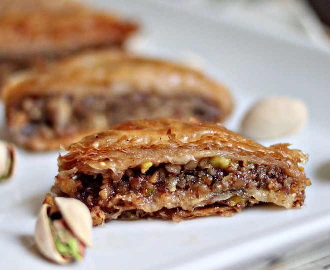 A famous Balkan dessert - baklava.