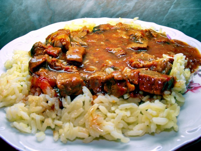 Hungarian paprikash.
