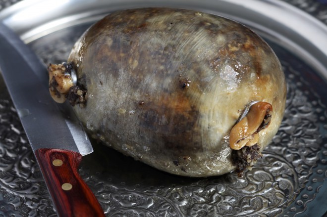Haggis, zanimiva in nadvse bizarna specialiteta. 