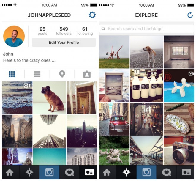Nová verzia Instagramu pre iOS 7.