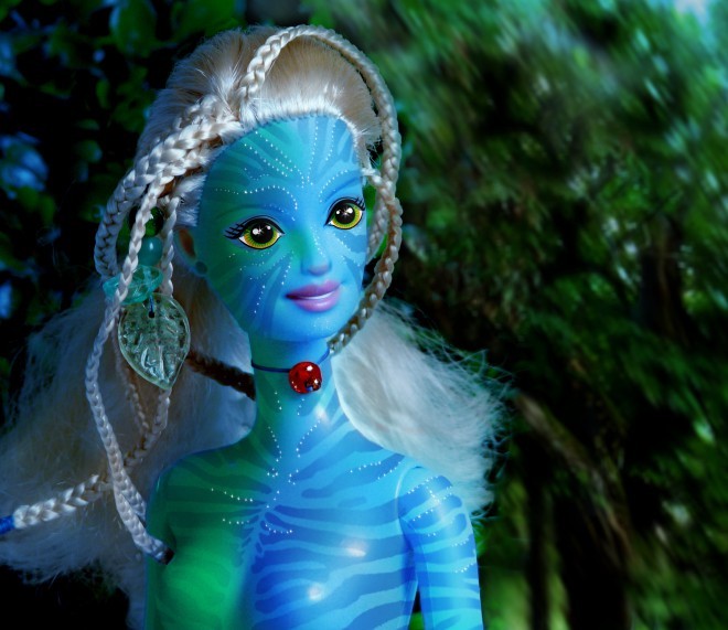 Barbie come immaginata dai fan nel film Avatar.