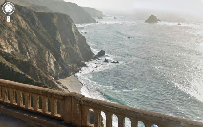 California Route 1 na mostu Bixby, Kalifornija 