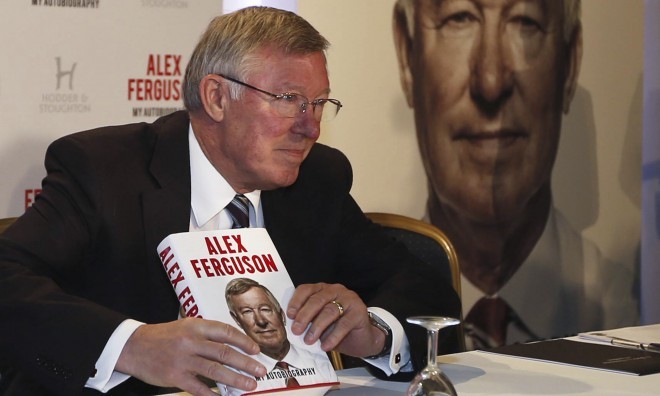 Sir Alex Ferguson na predstavitvi knjige.