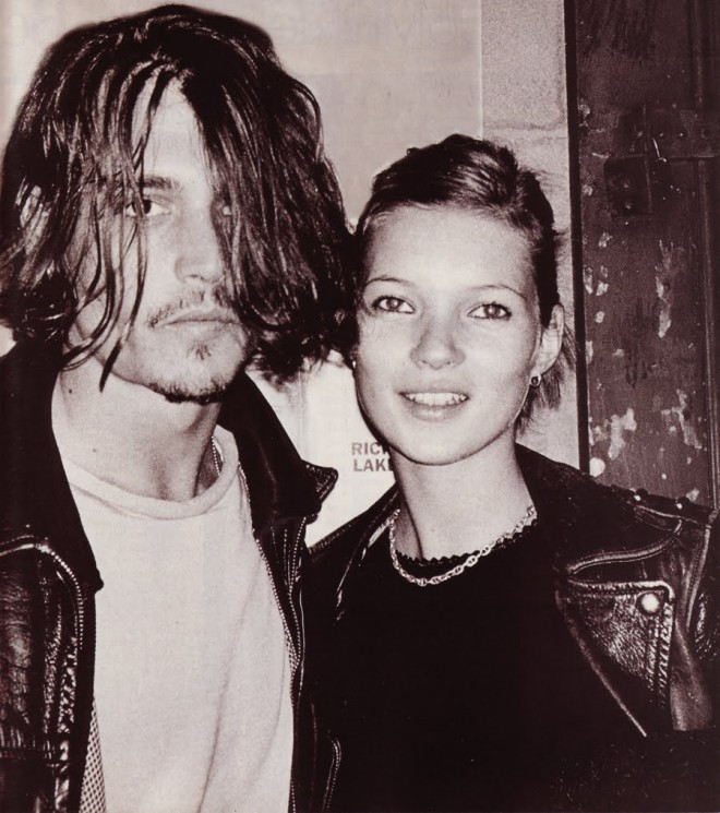 Kate z aktorem Johnnym Deppem.
