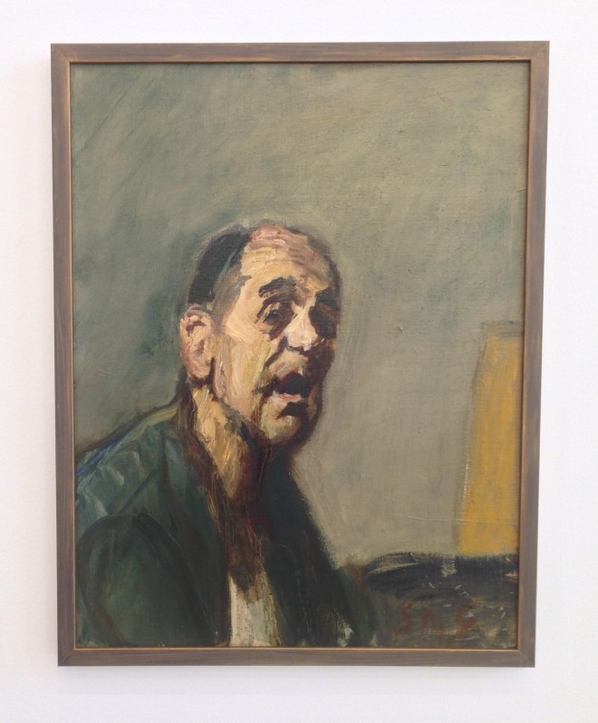 Avtoportret, 1986/87, olje na kartonu
