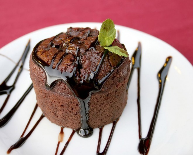 Suflê de chocolate
