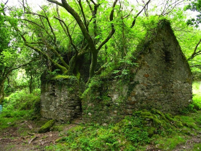 Vandringsväg mellan Sneem och Kenmare, Irland.
