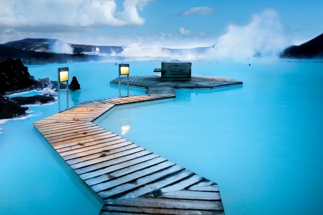O spa mais famoso da Islândia é a Lagoa Azul. Foto: Goista 