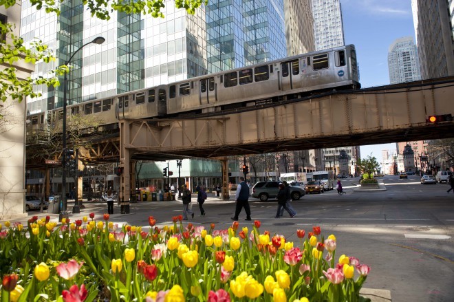 Vožnja z vlakom po finančnem centru The Loop. Foto: Turistični urad Choose Chicago