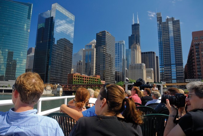 Eden najboljših načinov za spoznavanje Chicaga je vožnja po reki Chicago. Foto: Turistični urad Choose Chicago
