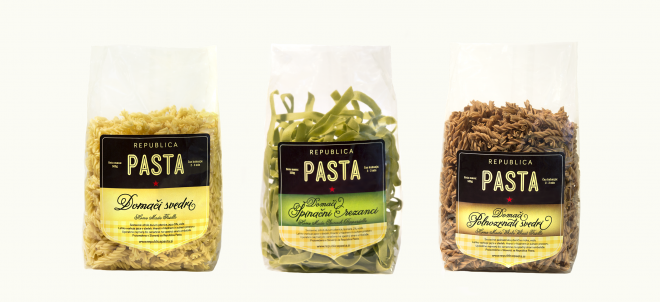 Un paquete de excelente pasta, elaborada según recetas seleccionadas, para cocinar en casa. Foto de : República Pasta.