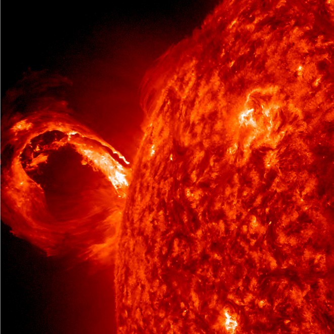 Solen forventes å leve ytterligere fem milliarder år. Foto: NASA