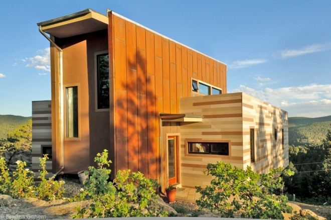 Containerhuis van Studio H:T. Foto: Braden Gunem