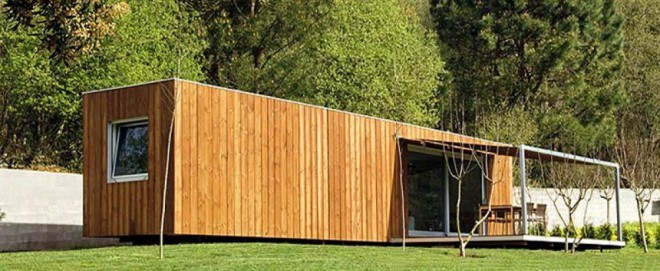 Er staat een houten huis in Galicië. Foto: Basisstudio