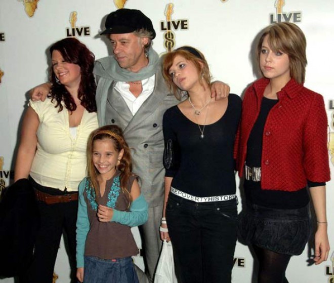 Bob Geldof s hčerkami Foto: Time soft malta