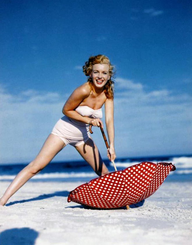 Marylin se je sončnim žarkom nastavila zgolj na snemanju.