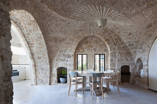 Thick walls protect the building from the summer heat.
