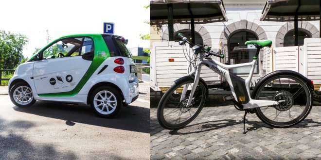 Smarta ForTwo Electric Drive e bici elettrica intelligente