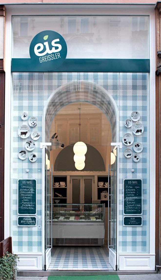 Eis Greissler - ein kleines aber fein eingerichtetes Eiscafé in Wien ist ein echter Renner.