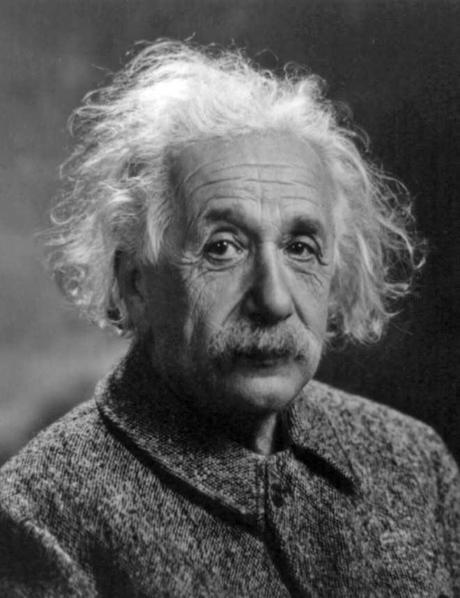 Il famoso Albert Einstein.
