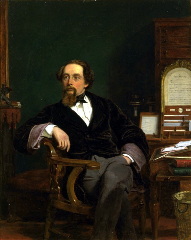 Lo scrittore Charles Dickens.
