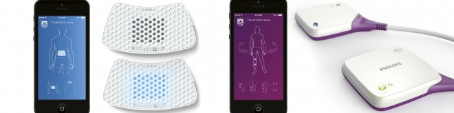 Philips BlueTouch deluje s pomočjo aplikacije PulseRelief na Iphonu.