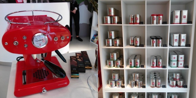 ESPRESSO offers both coffee machines (pictured FrancisFrancis) and Illy coffee.