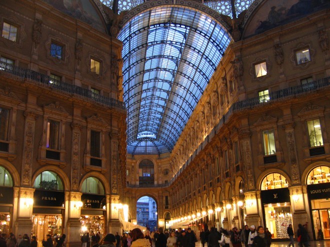 Galleria Vittorio Emanuele II i fasjonable Milano.