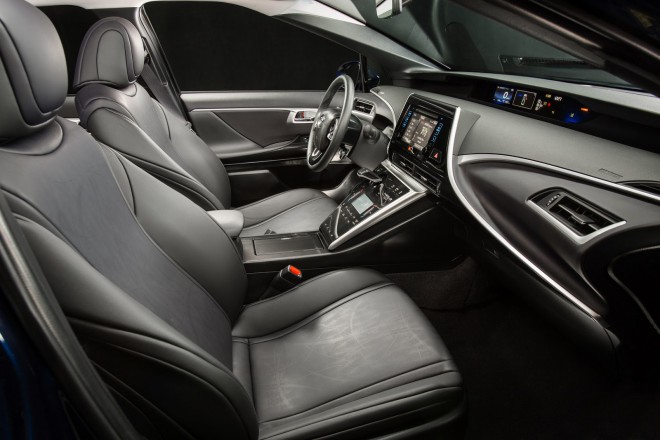 Interiér je osobitější a bližší ostatním modelům Toyoty, ačkoli i zde je patrný futuristický nádech, zejména ve vzhledu palubní desky a středové konzoly. Dominuje tam digitalizace a velké dotykové obrazovky.