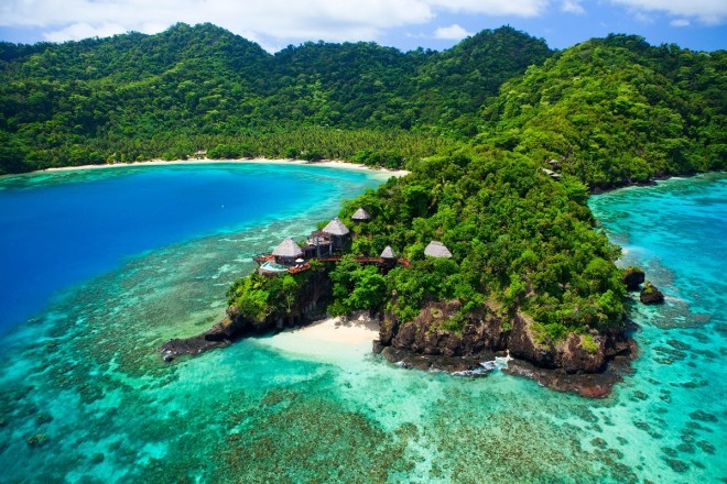 L'île de Laucala aux Fidji. 