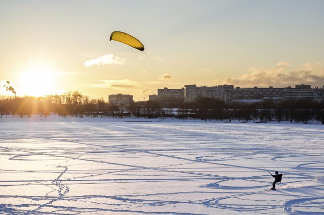 Kite sulla neve.