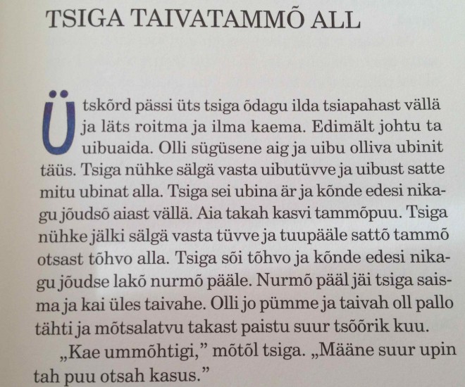 Primer estonščine. 