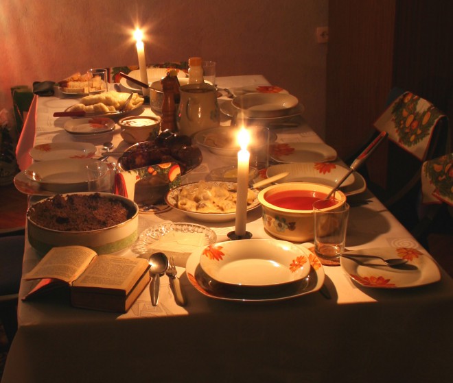 In veel Oost-Europese landen wordt traditioneel een twaalfgangen kerstdiner bereid.