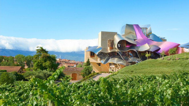 Hotel Marqués de Riscal v Španiji.