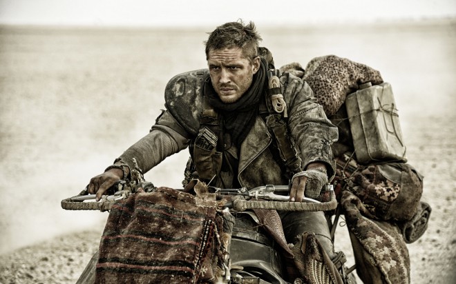 Tom Hardy v filmu Mad Max: Fury Road.