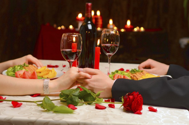 A romantic dinner