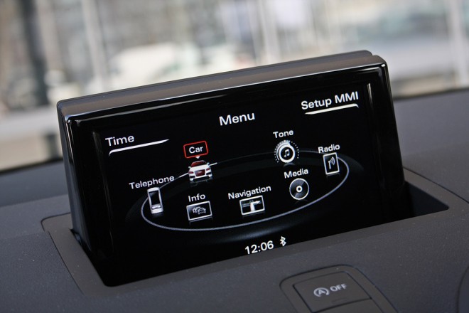 for an additional payment of 1,500 euros, buyers can upgrade the entry-level equipment with the comfort package, which brings 15" alloy wheels, an armrest, MMI infotainment (pictured), automatic air conditioning, front fog lights, height-adjustable front seats, a three-spoke leather steering wheel, etc. in our opinion, it should already have this basically.