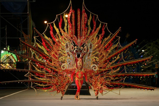 The sumptuous colorful costumes of Trinidad and Tobago.