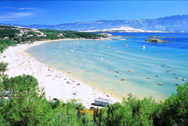 Rajska plaža, Rab