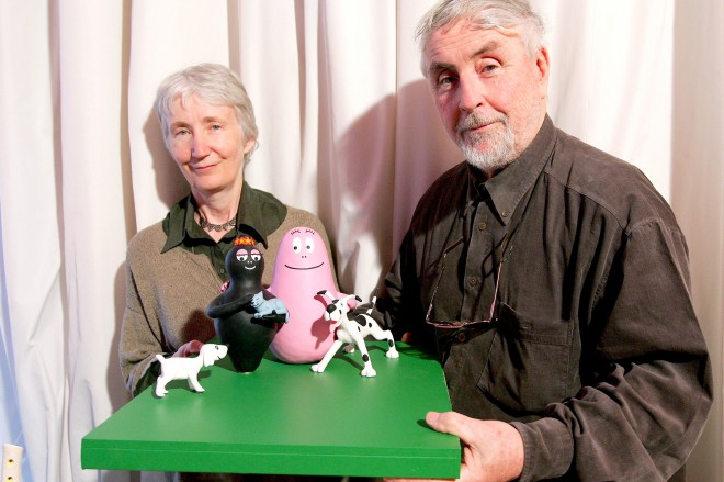 Talusu Taylor in njegova žena Annette Tison z Barbapapo.