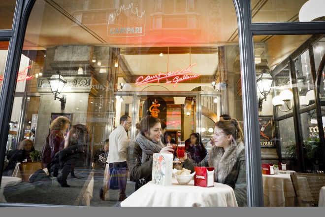 Bar Camparino v nakupovalni galeriji Vittorio Emanuelle II.