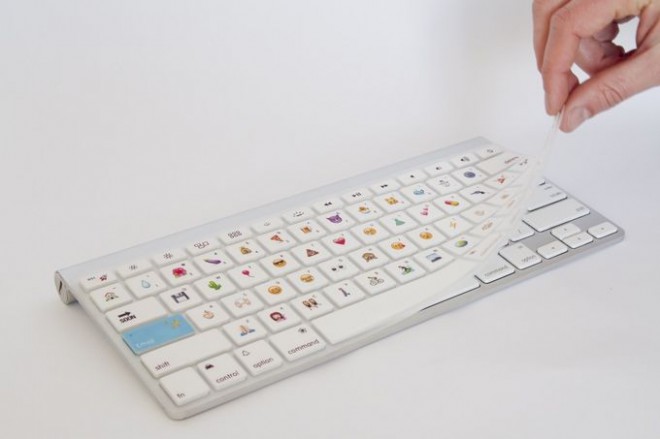 Emoji tipkovnica je pravzaprav prevleka za Mac tipkovnico.