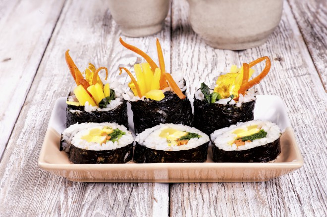 Piknik v Koreji - kimbab, korejski suši
