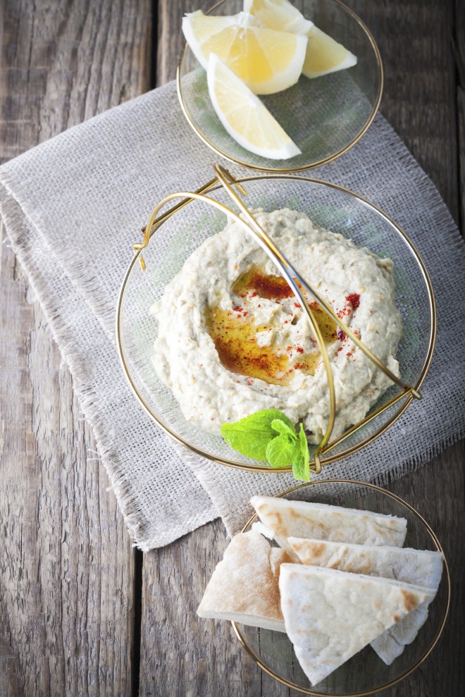 Piknik v Izraelu - baba ghanoush