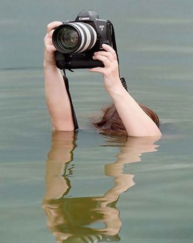 Verrückte Fotografen - Alles für ein gutes Foto. 