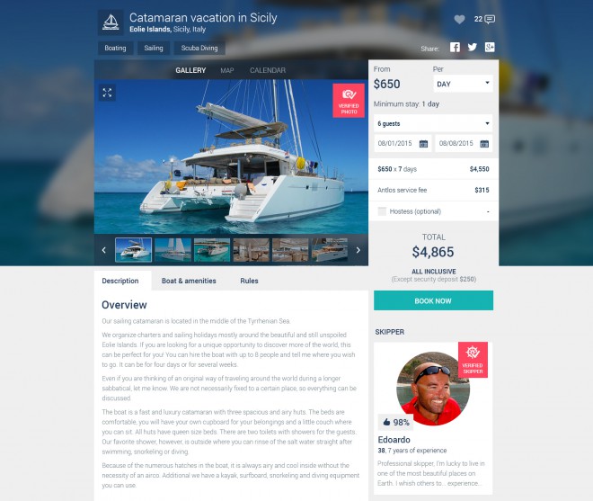 Antlos - Airbnb za ljubitelje jedrenja