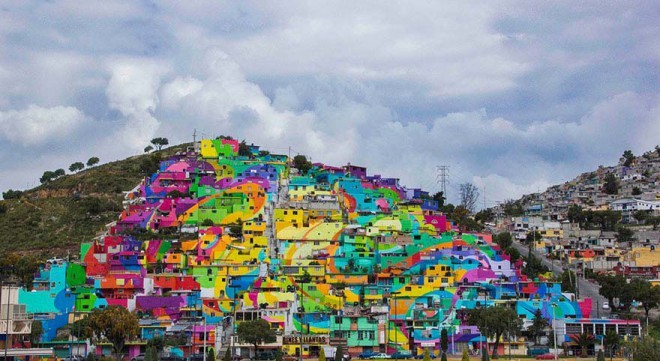 Grafiteros en México pintaron un barrio con el espíritu de lucha contra la violencia juvenil