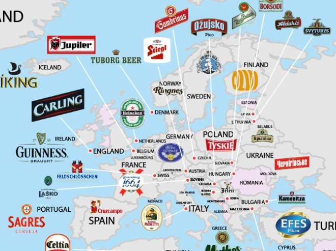 Que cervejas os europeus preferem beber?