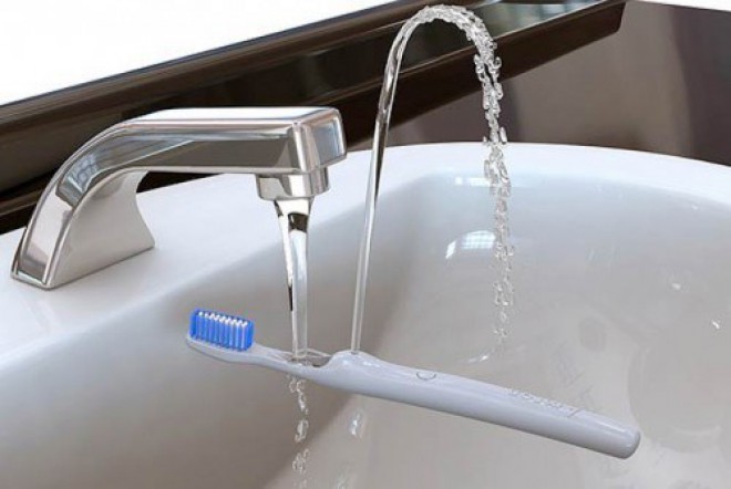 A toothbrush that takes care of your teeth and spine.