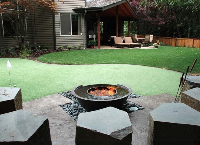 An example of a "fire and water" hearth.